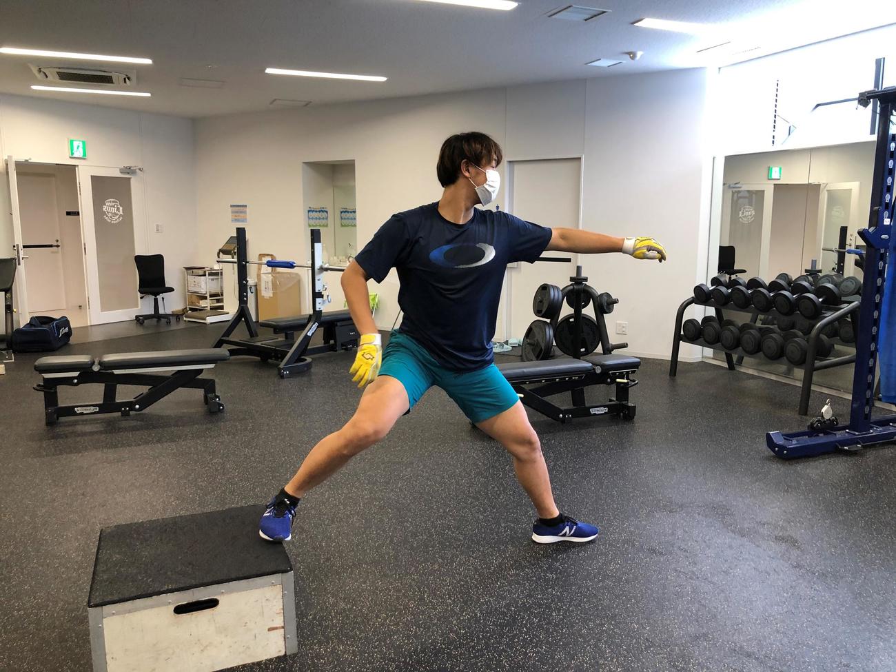 登板に向け調整する西武高橋光（球団提供）