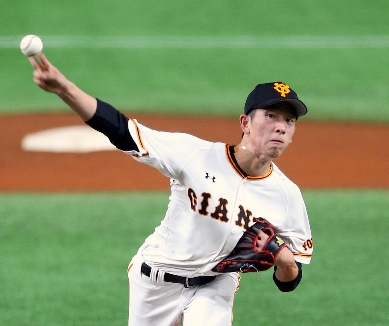 7回途中2失点と好投の巨人先発戸郷（撮影・大野祥一）