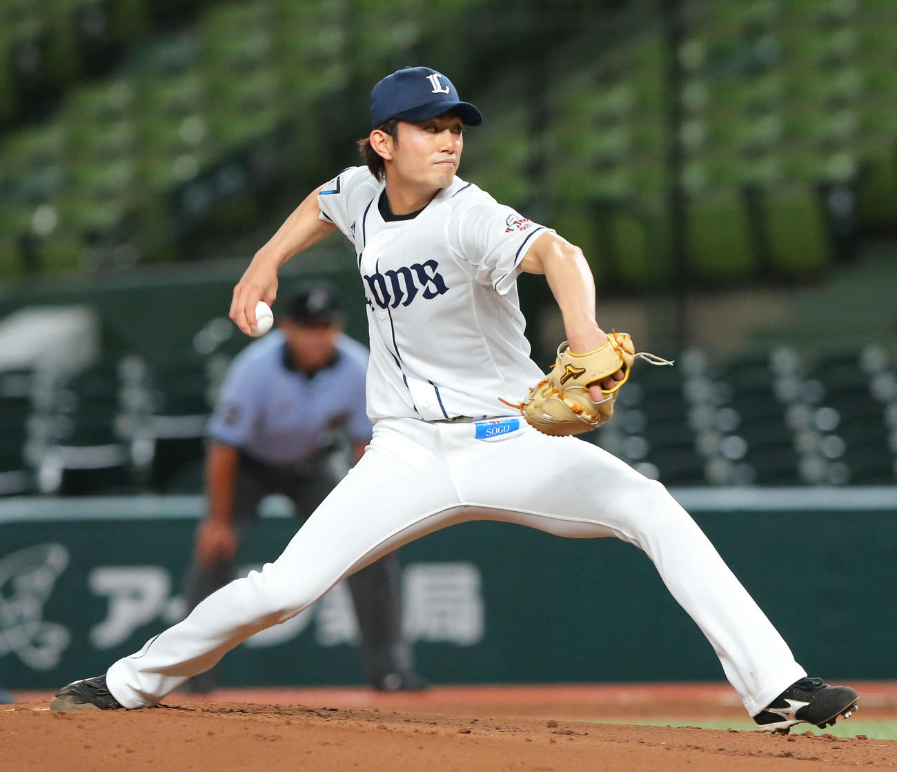西武対オリックス　西武先発の今井（撮影・河田真司）