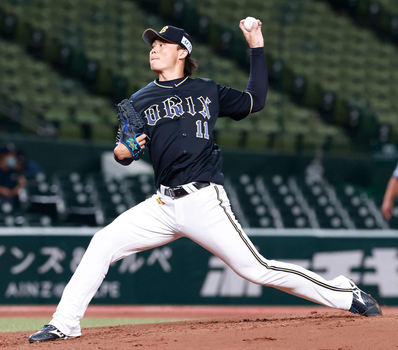 西武対オリックス　オリックス先発の山崎福（撮影・江口和貴）