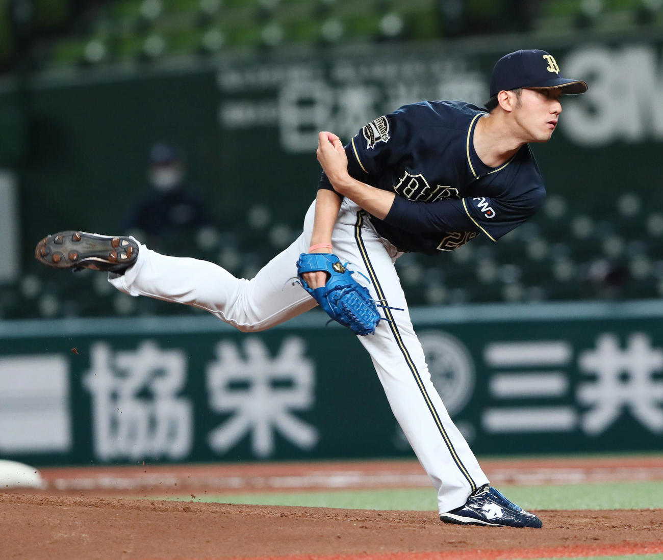 西武対オリックス　オリックス先発の田嶋（撮影・足立雅史）