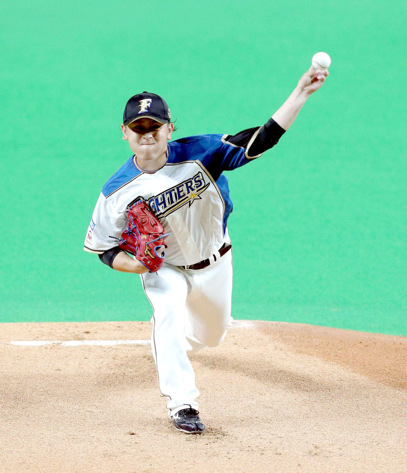 日本ハム対ソフトバンク　先発し、4回3失点だった日本ハム河野（撮影・佐藤翔太）
