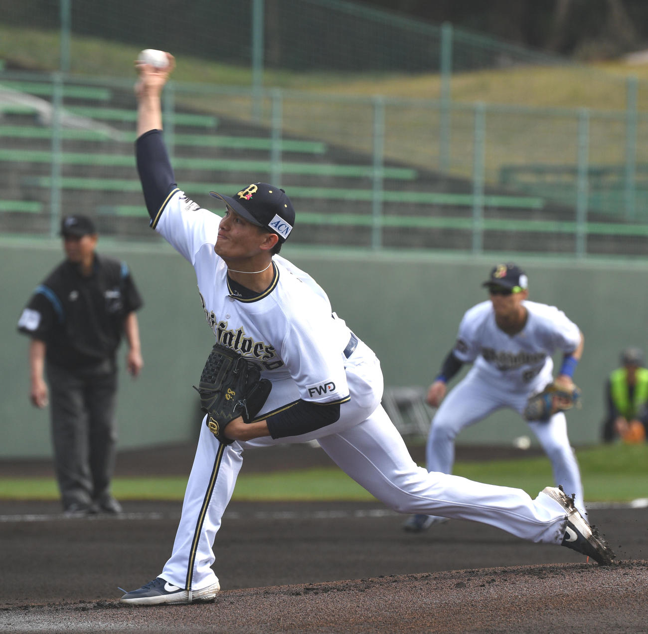 オリックス張奕（2020年2月26日撮影）