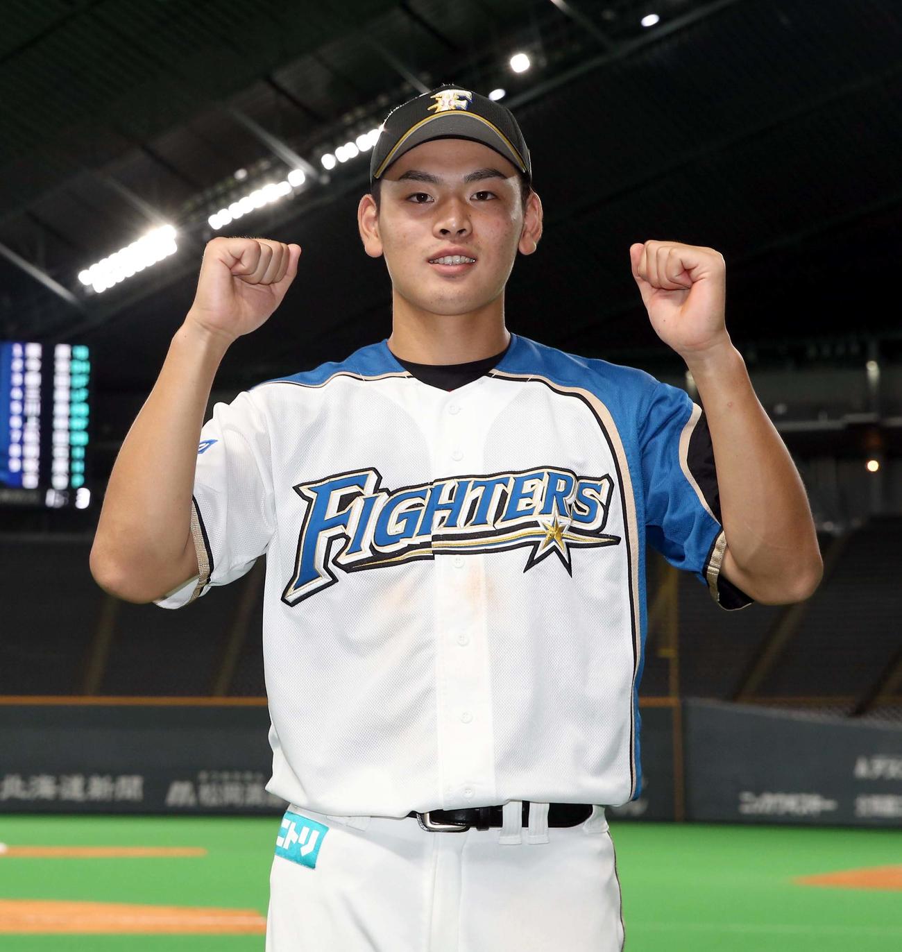 日本ハム野村佑希（2020年7月5日撮影）