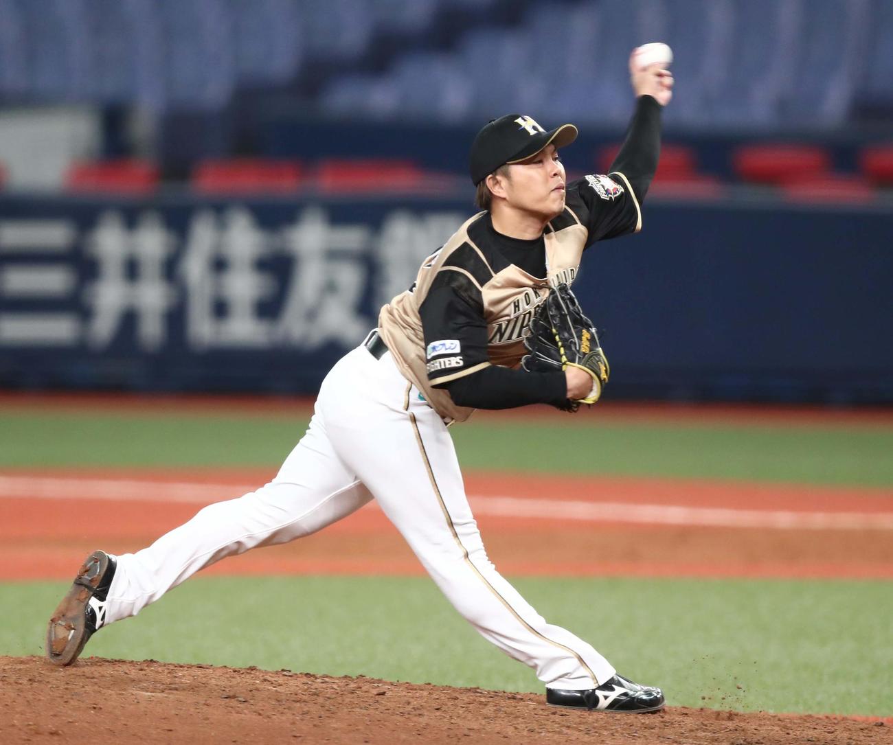 日本ハム公文克彦（2020年7月9日撮影）