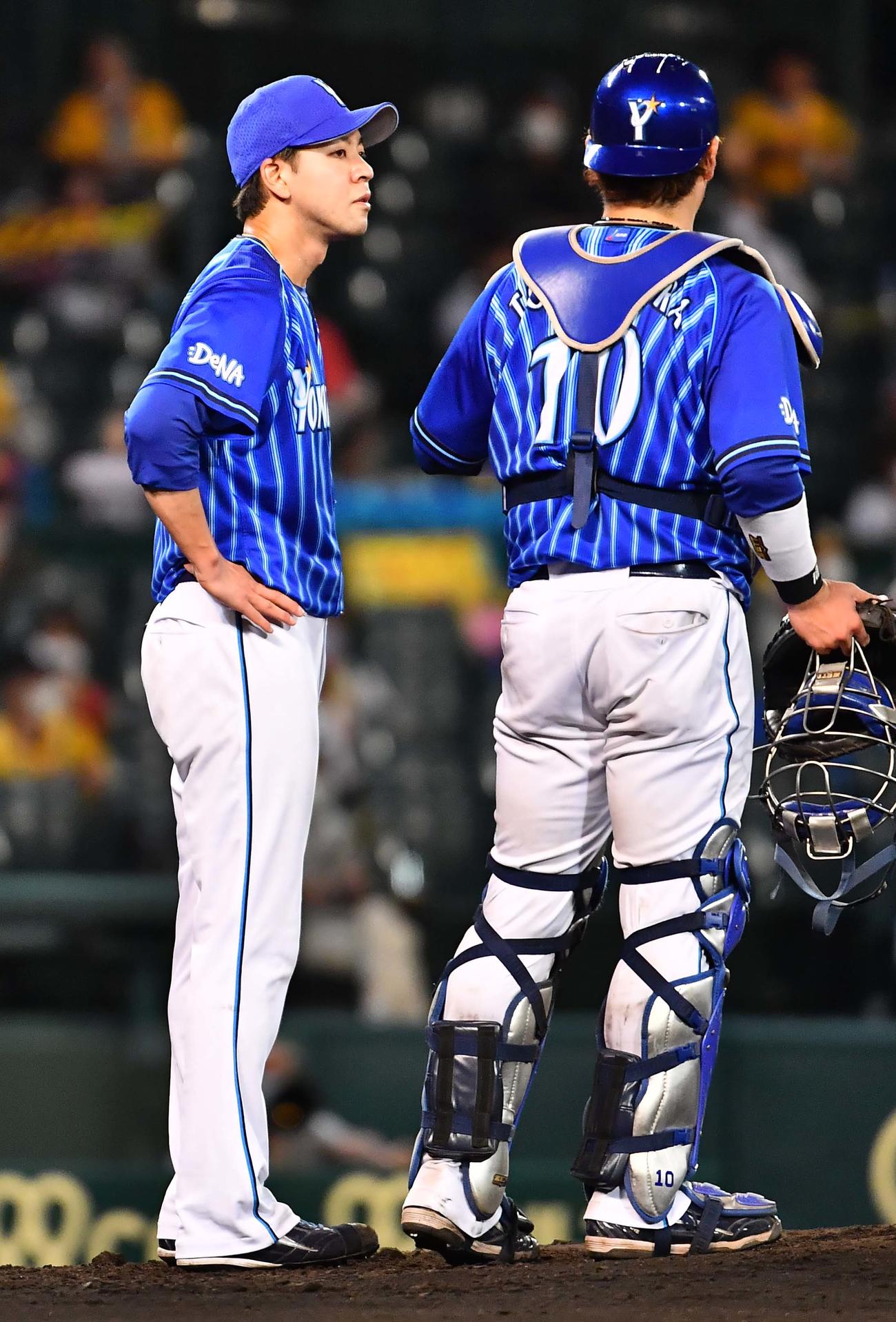阪神対DeNA　6回に失点した平良拳太郎（撮影・上田博志）