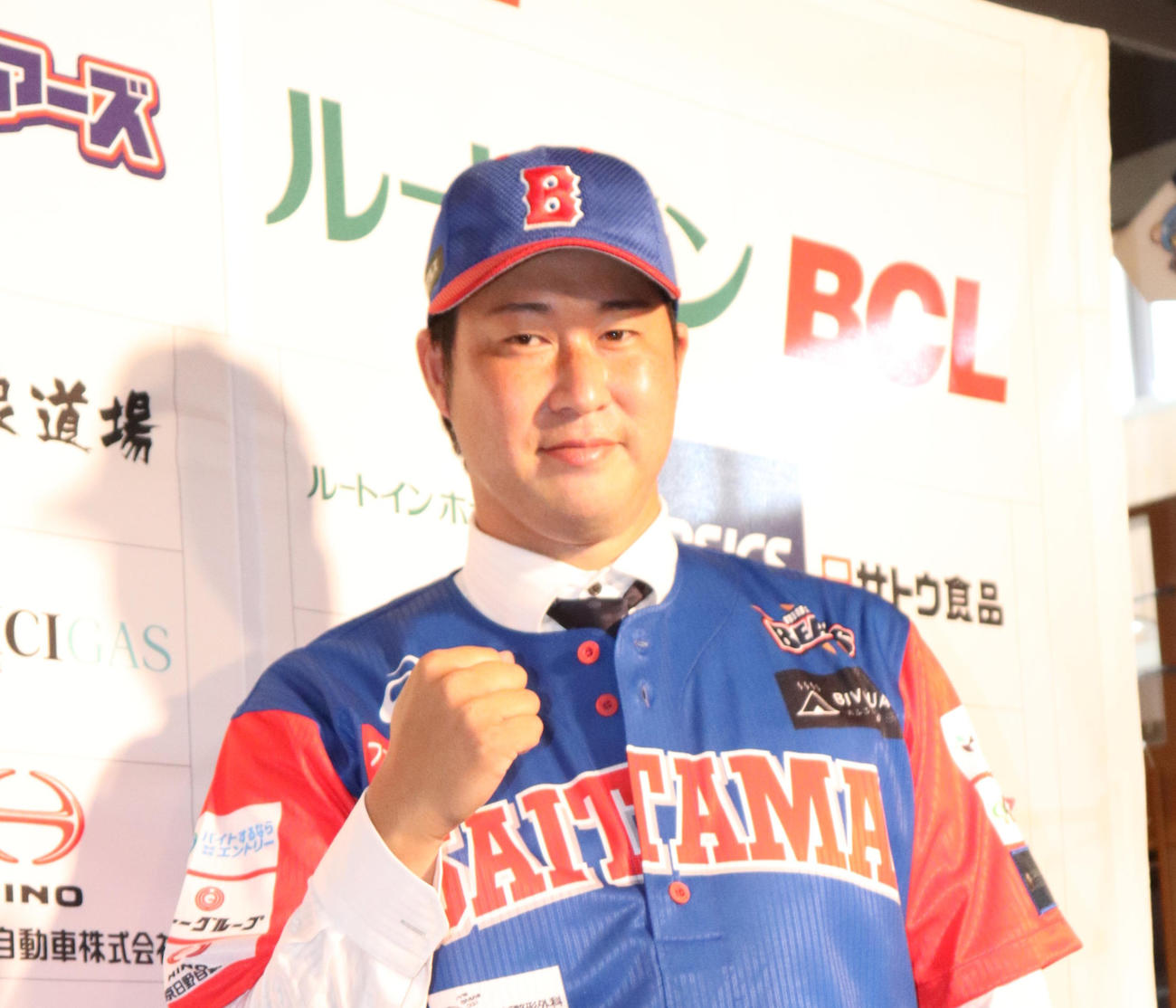 BC・埼玉に入団した田沢（撮影・古川真弥）