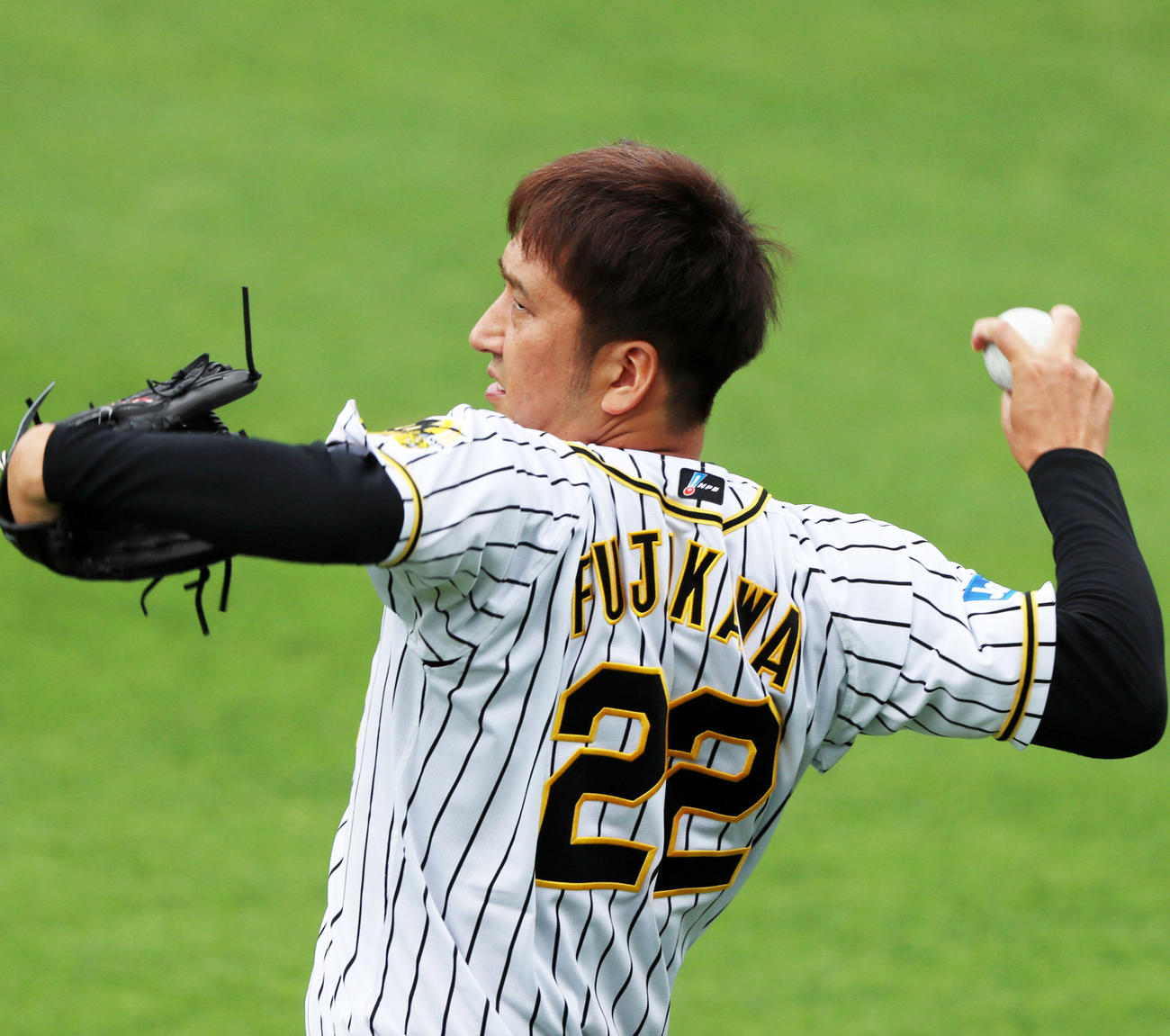 阪神藤川球児（2020年7月8日撮影）