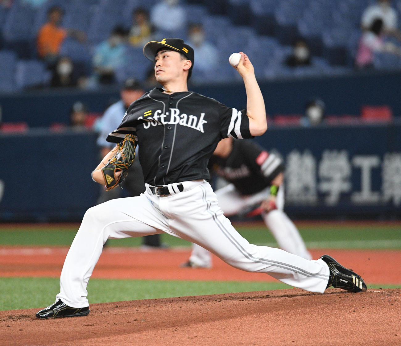 オリックス対ソフトバンク　ソフトバンク先発の和田（撮影・渦原淳）