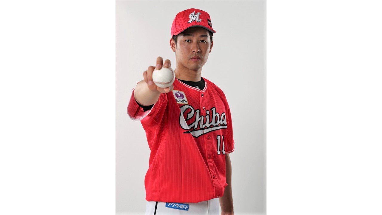 CHIBAユニホーム姿のロッテ種市（球団提供）