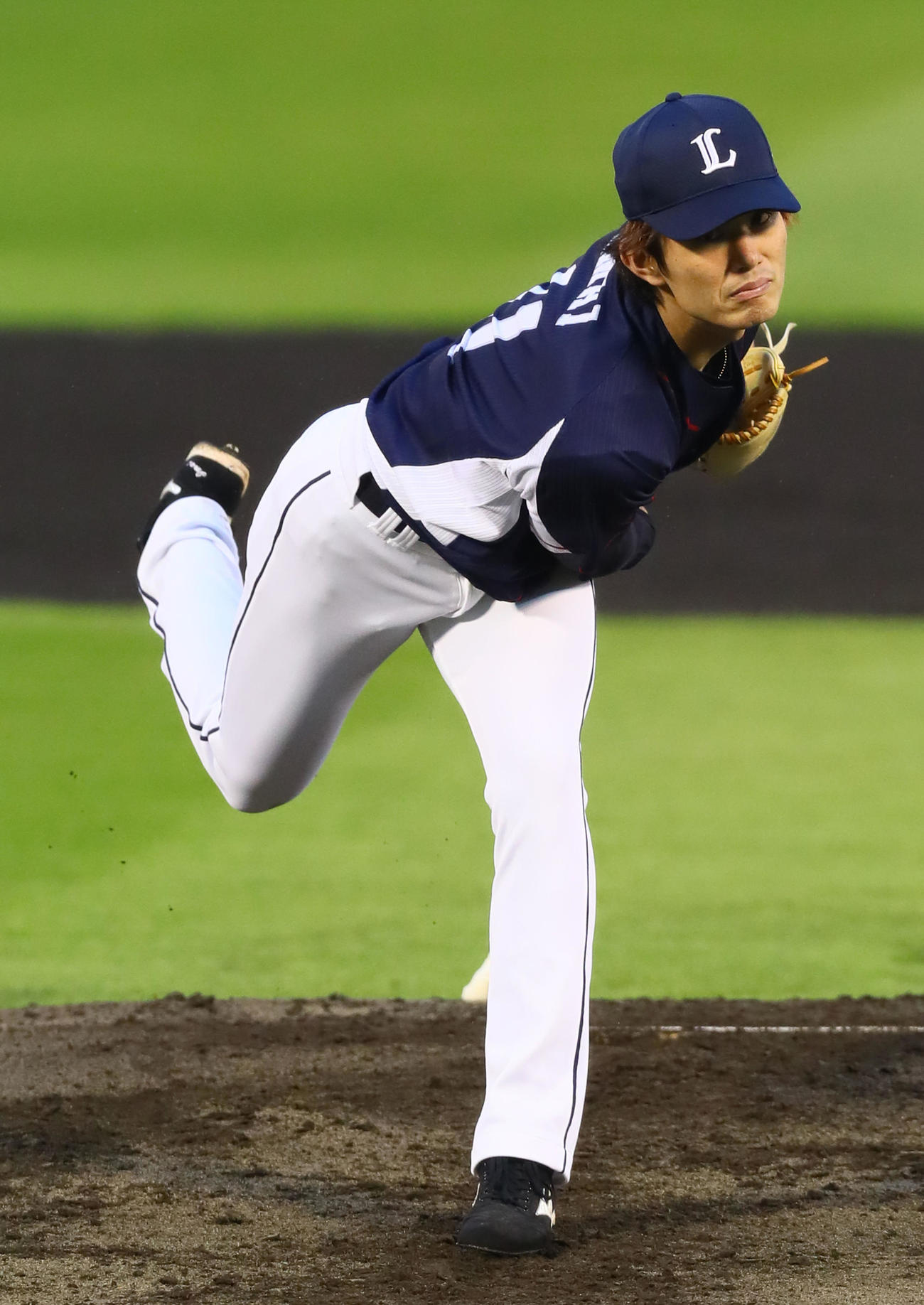 楽天対西武　西武先発の今井（撮影・足立雅史）