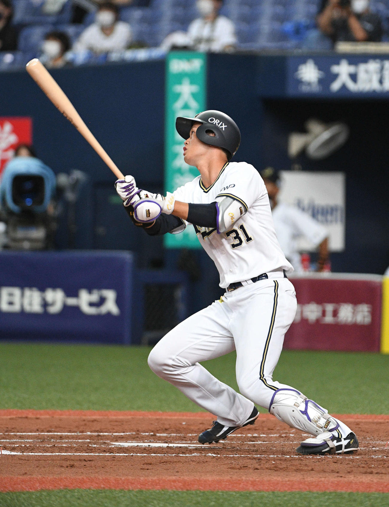 オリックス対ソフトバンク　3回裏オリックス1死、太田椋はソロ本塁打を放つ（撮影・渦原淳）