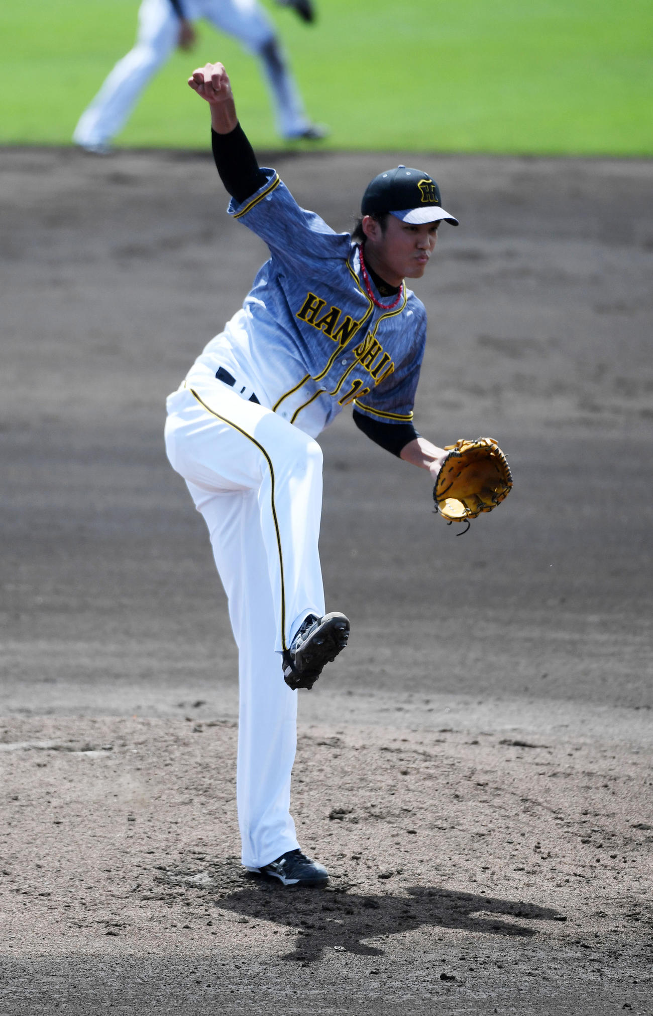 オリックス対阪神　7回無失点の好投を見せた藤浪（撮影・前岡正明）