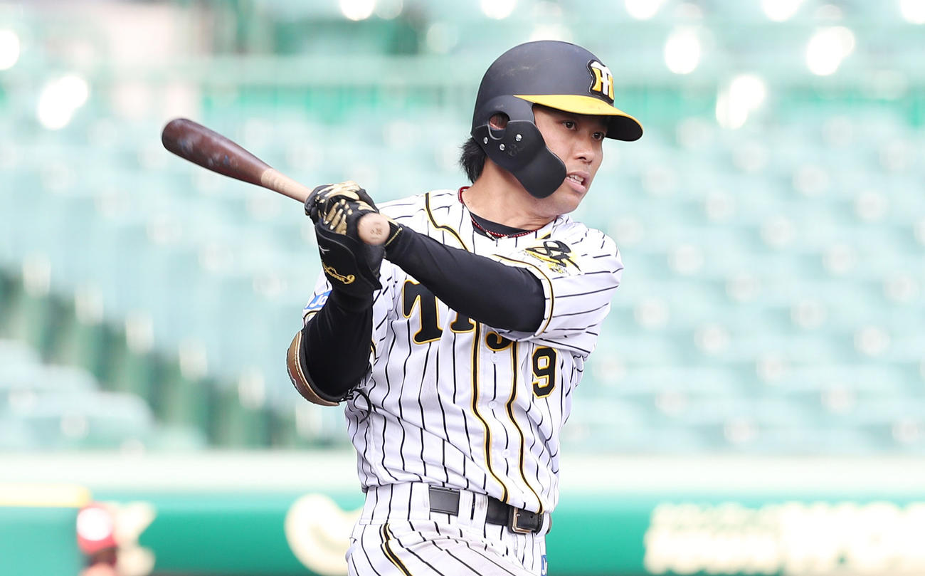 阪神高山俊（2020年6月4日撮影）