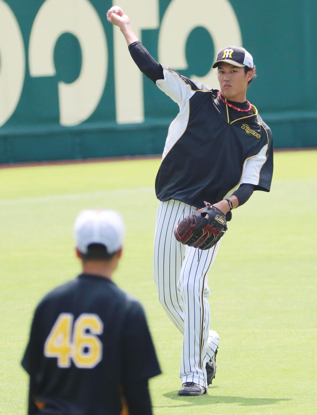1軍に合流した藤浪晋太郎（撮影・清水貴仁）