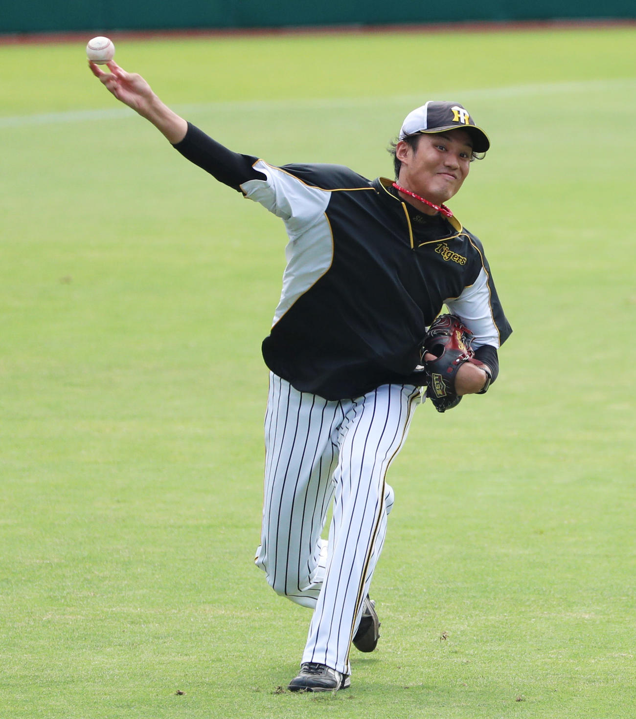 阪神対中日　1軍に合流する藤浪晋太郎（撮影・清水貴仁）