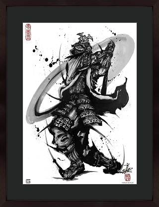 【未使用】坂本勇人選手×武人画師 こうじょう雅之 コラボ ファブリックボード 坂本、丸ら「武人画」に 巨人がコラボグッズ販売へ - プロ野球写真
