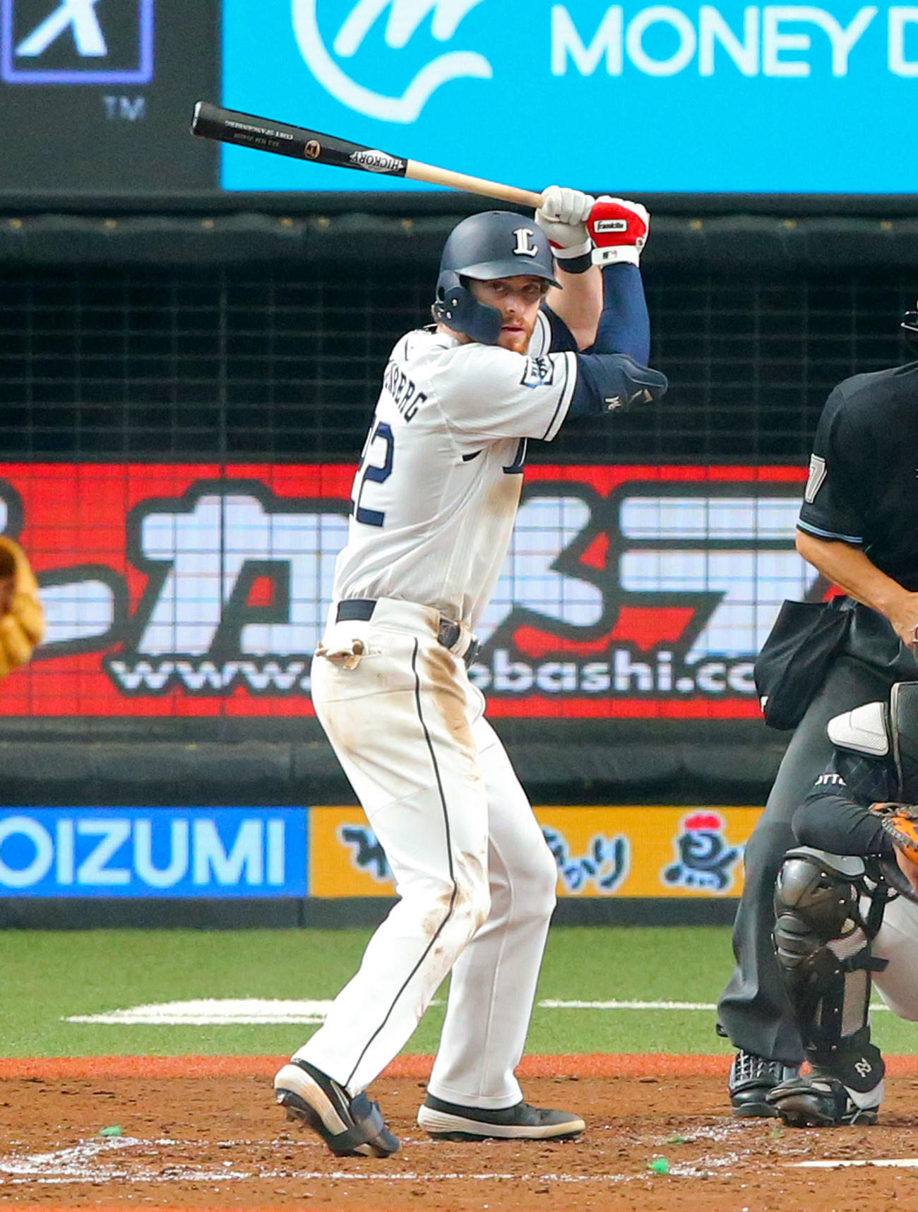 打席に入る西武スパンジェンバーグ（20年6月14日撮影）