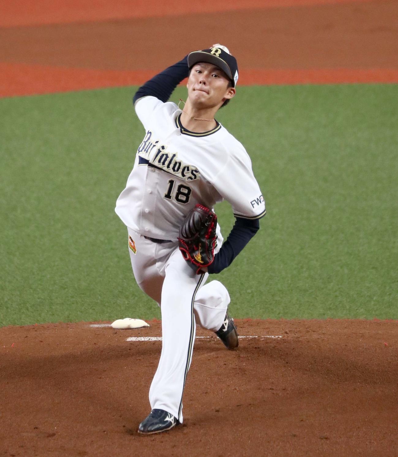 オリックス山本（20年7月12日撮影）