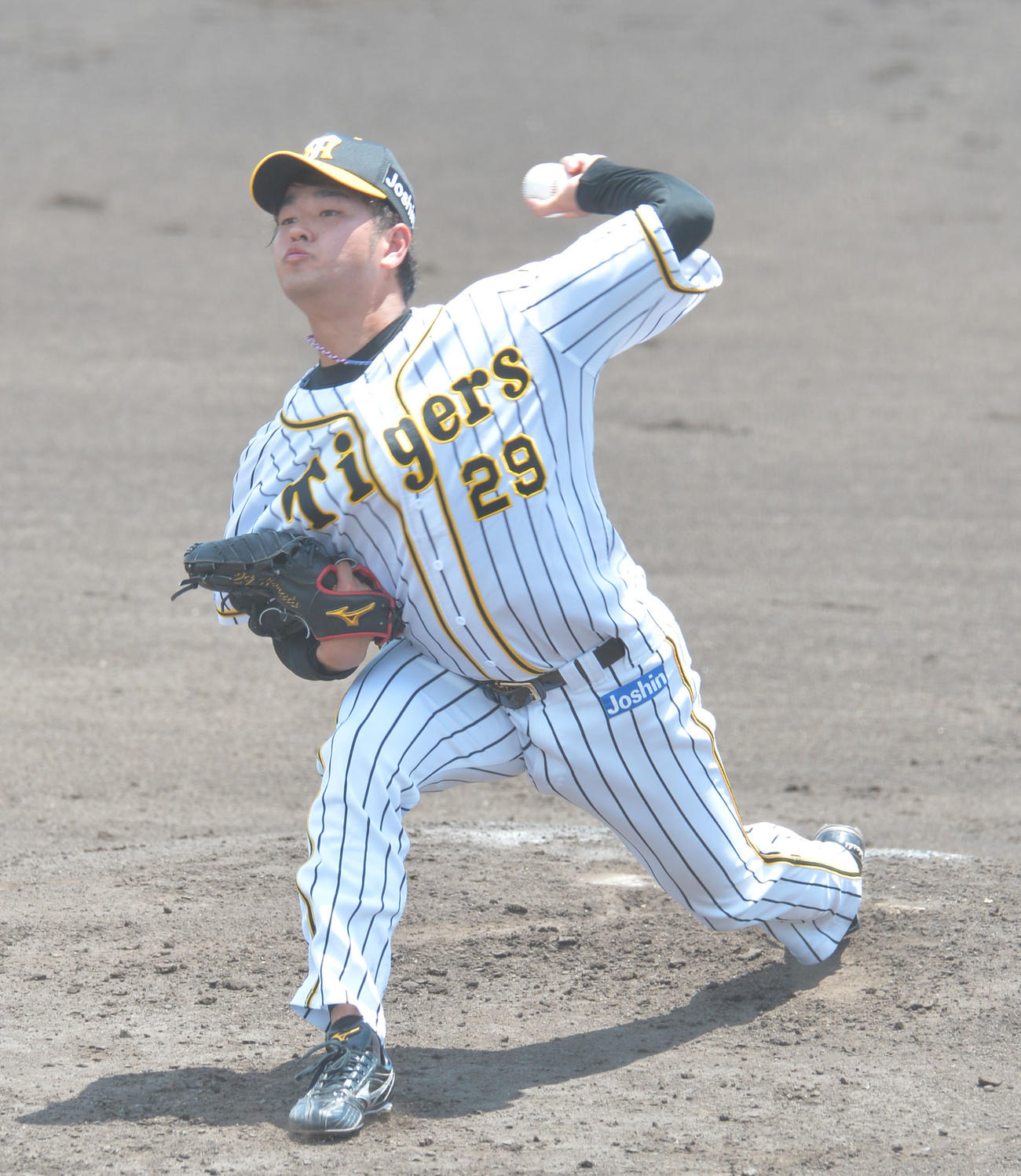パナソニックとの2軍練習試合で先発した高橋は3回を無失点に抑える