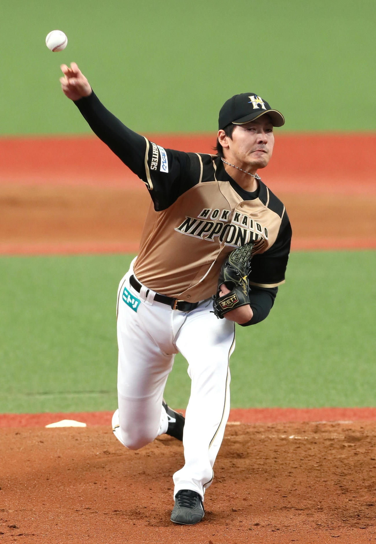 日本ハム有原（3月20日撮影）