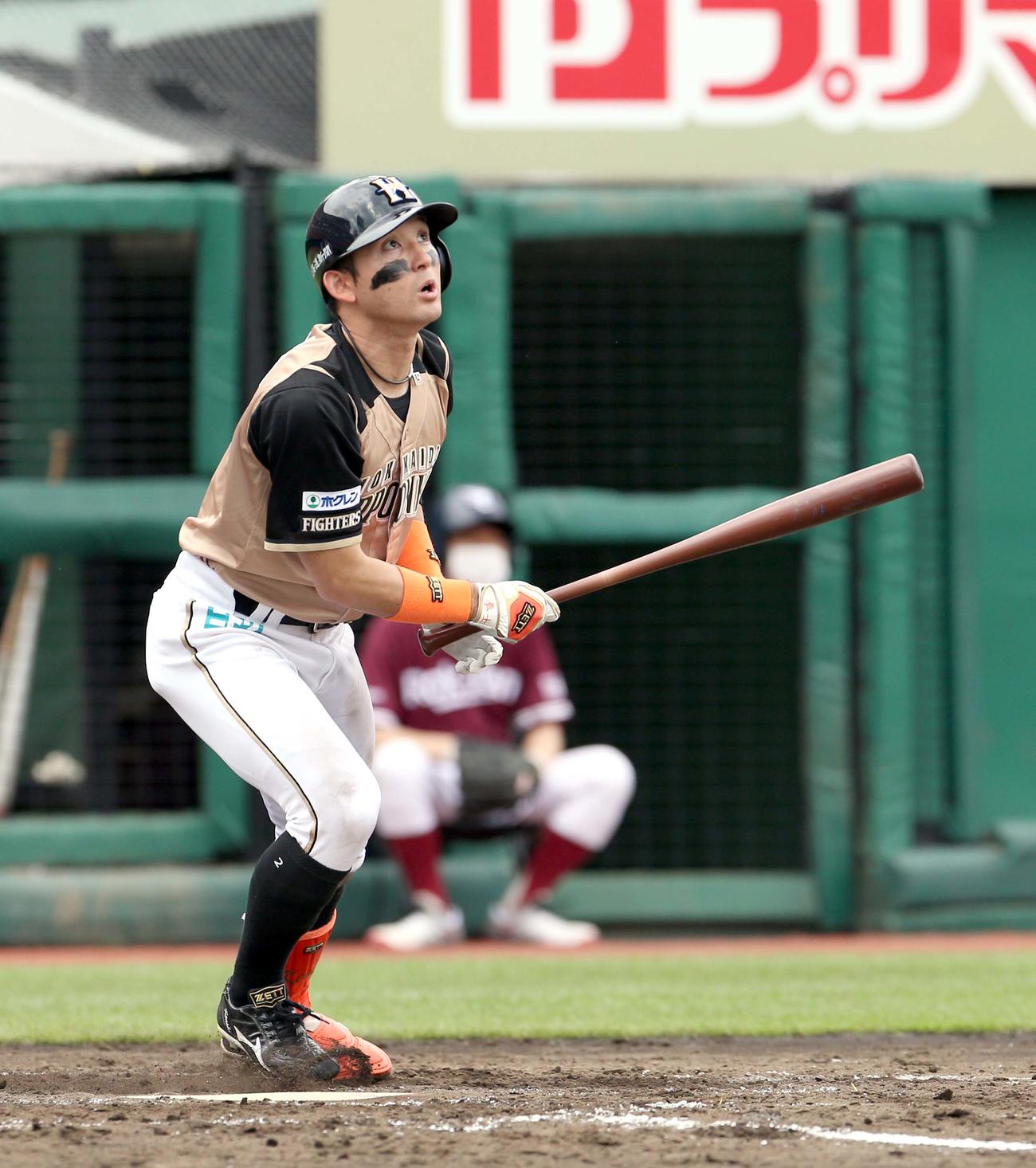 日本ハム杉谷拳士（2020年6月27日撮影）