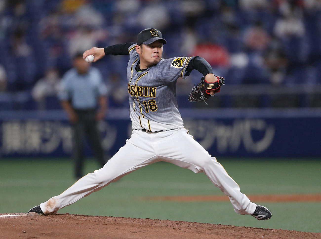 阪神先発の西勇（撮影・前田充）
