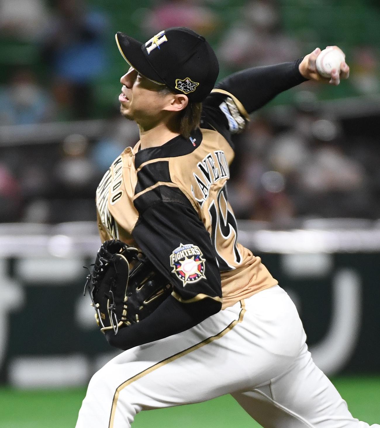 今季初勝利の金子弌大（撮影・今浪浩三）