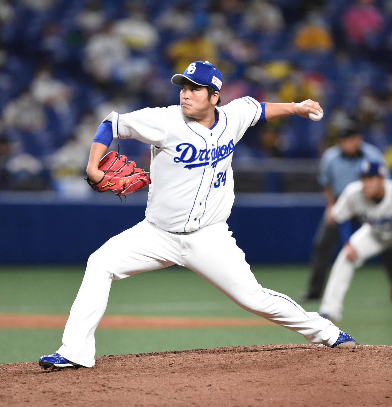 中日対阪神　2勝目を挙げた福（撮影・森本幸一）