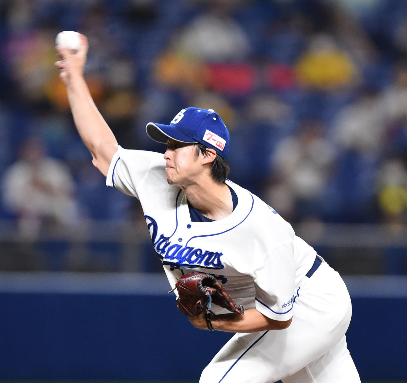 中日先発の梅津晃大（撮影・森本幸一）
