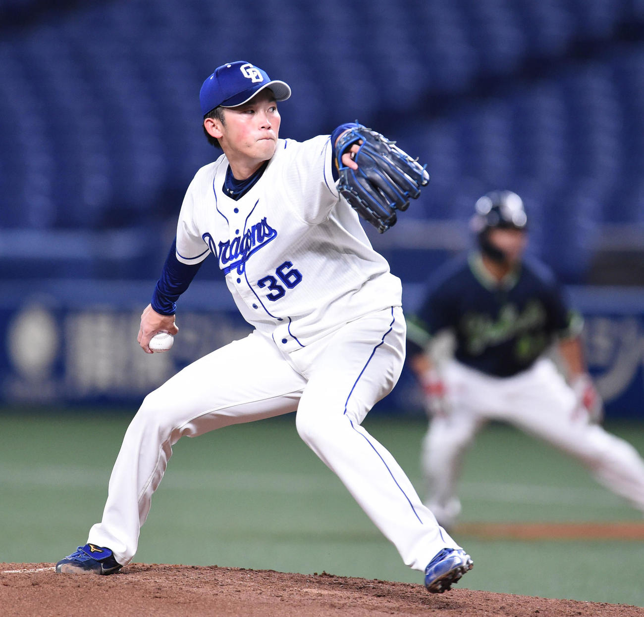 中日・岡野祐一郎（2020年7月9日撮影）