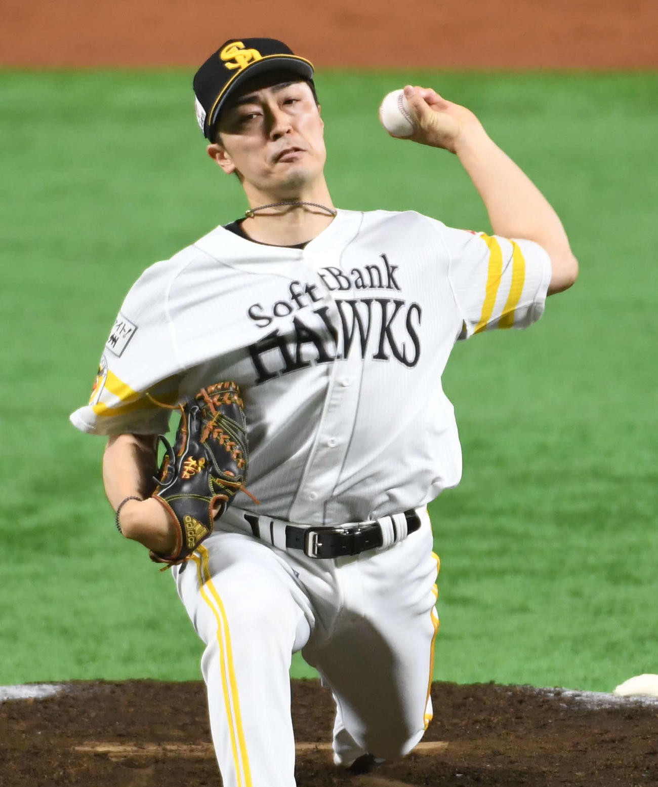 ソフトバンク対西武　和田は7回途中2失点と好投し3勝目を挙げる（撮影・今浪浩三）