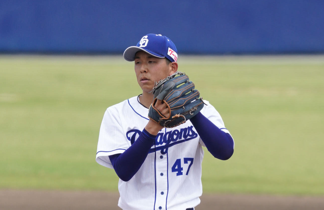 中日笠原祥太郎（2020年6月3日撮影）