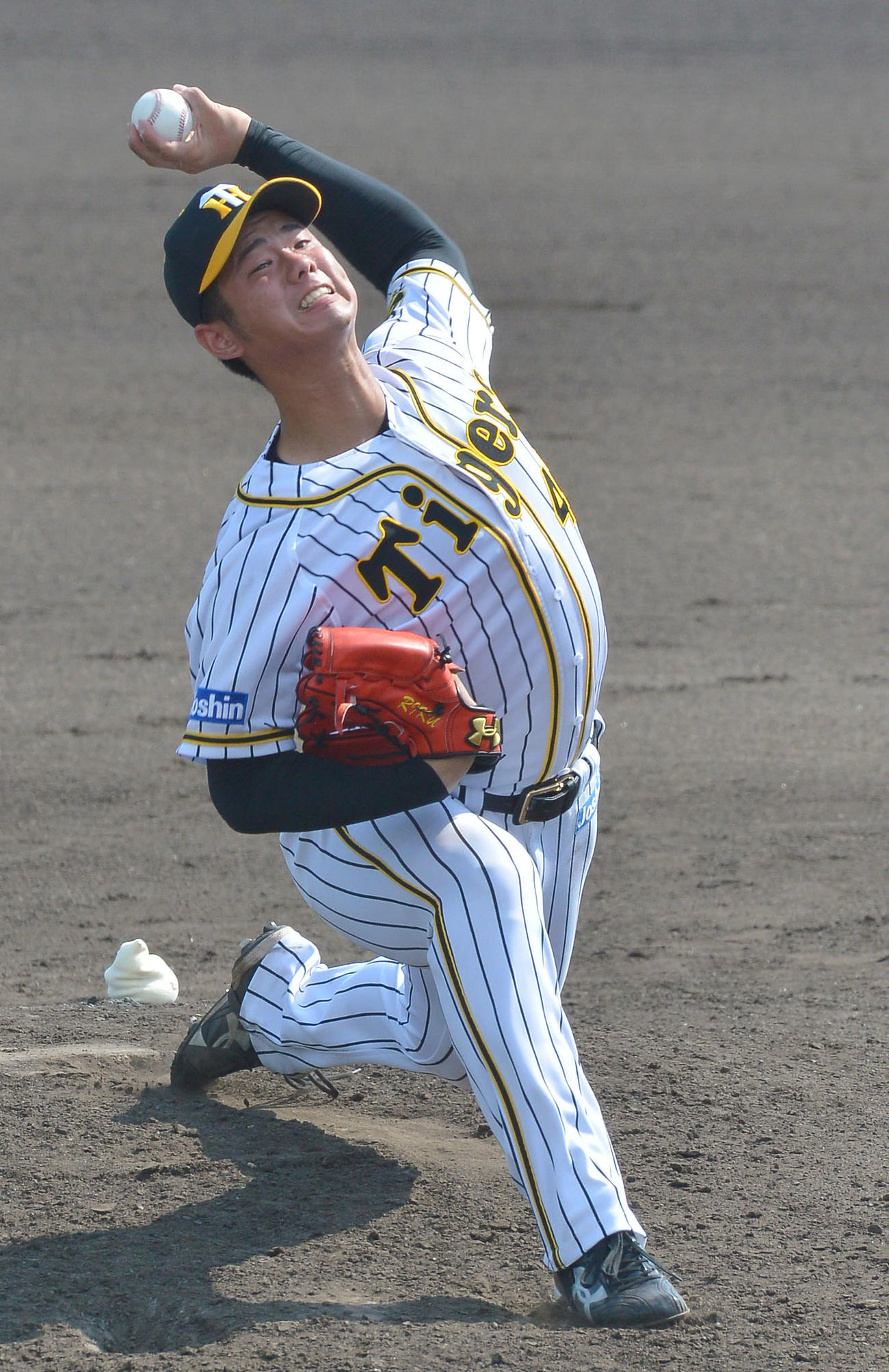 オリックスとの2軍戦で6回に登板した川原（代表撮影）