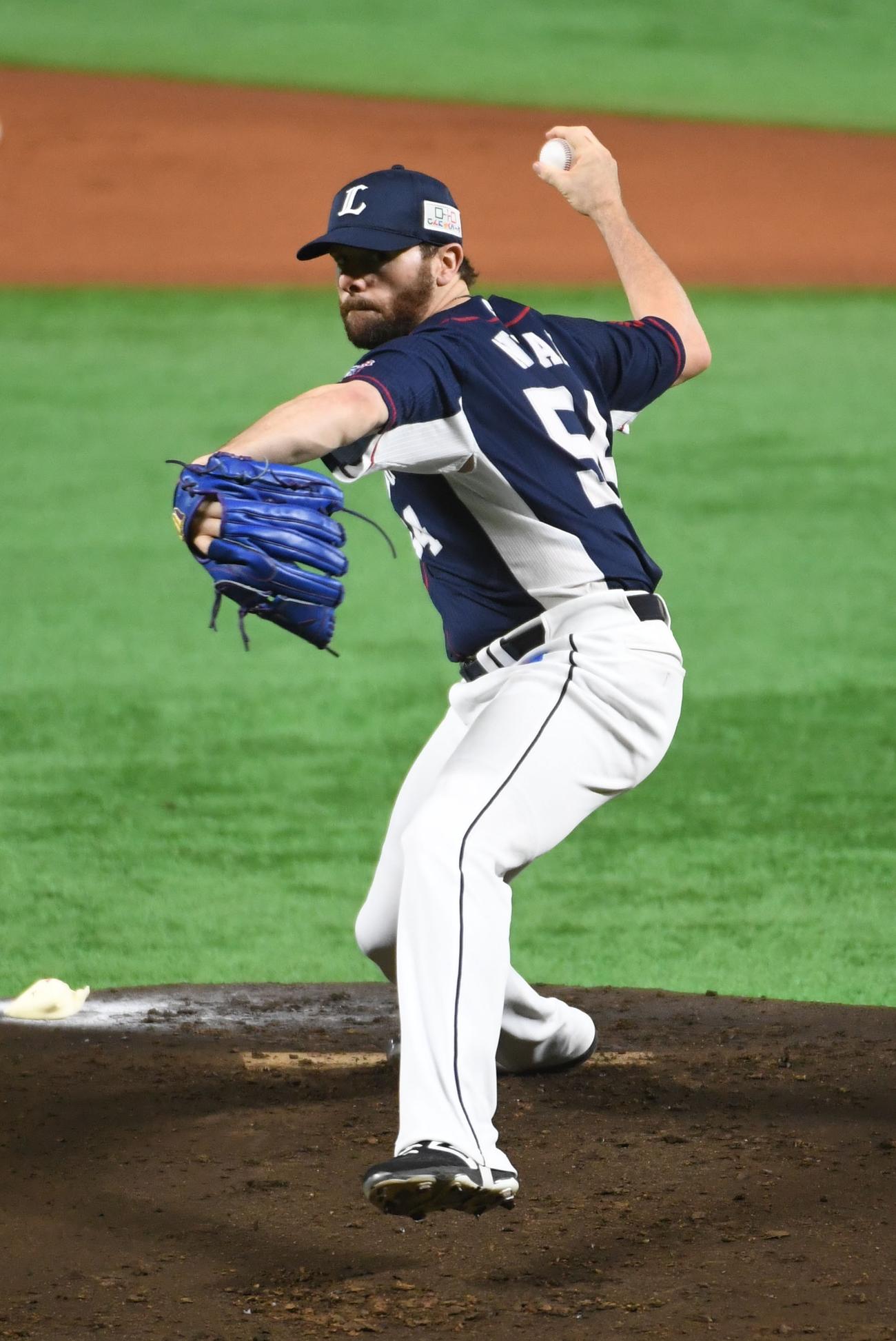 ソフトバンク対西武　先発のニール（撮影・今浪浩三）
