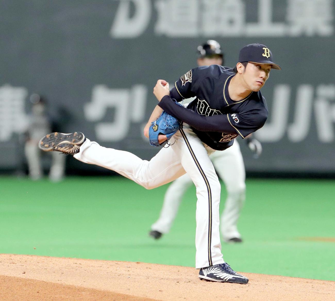 日本ハム対オリックス　オリックス先発の田嶋（撮影・佐藤翔太）