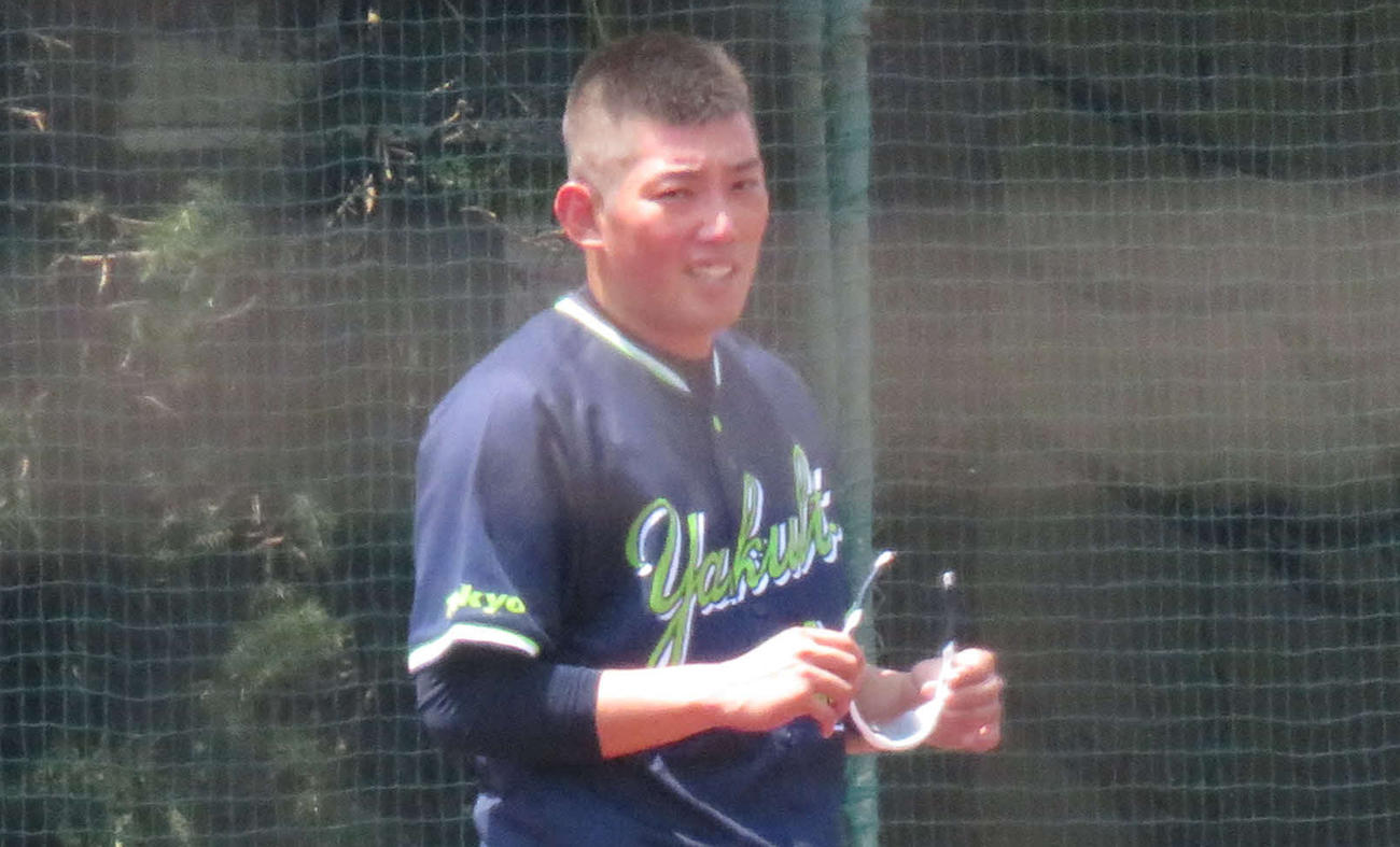 1軍投手練習に合流したヤクルトのドラフト4位、大西