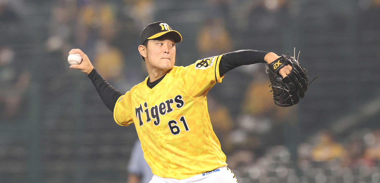 阪神対巨人　6回表に阪神2番手で登板した望月（撮影・河野匠）