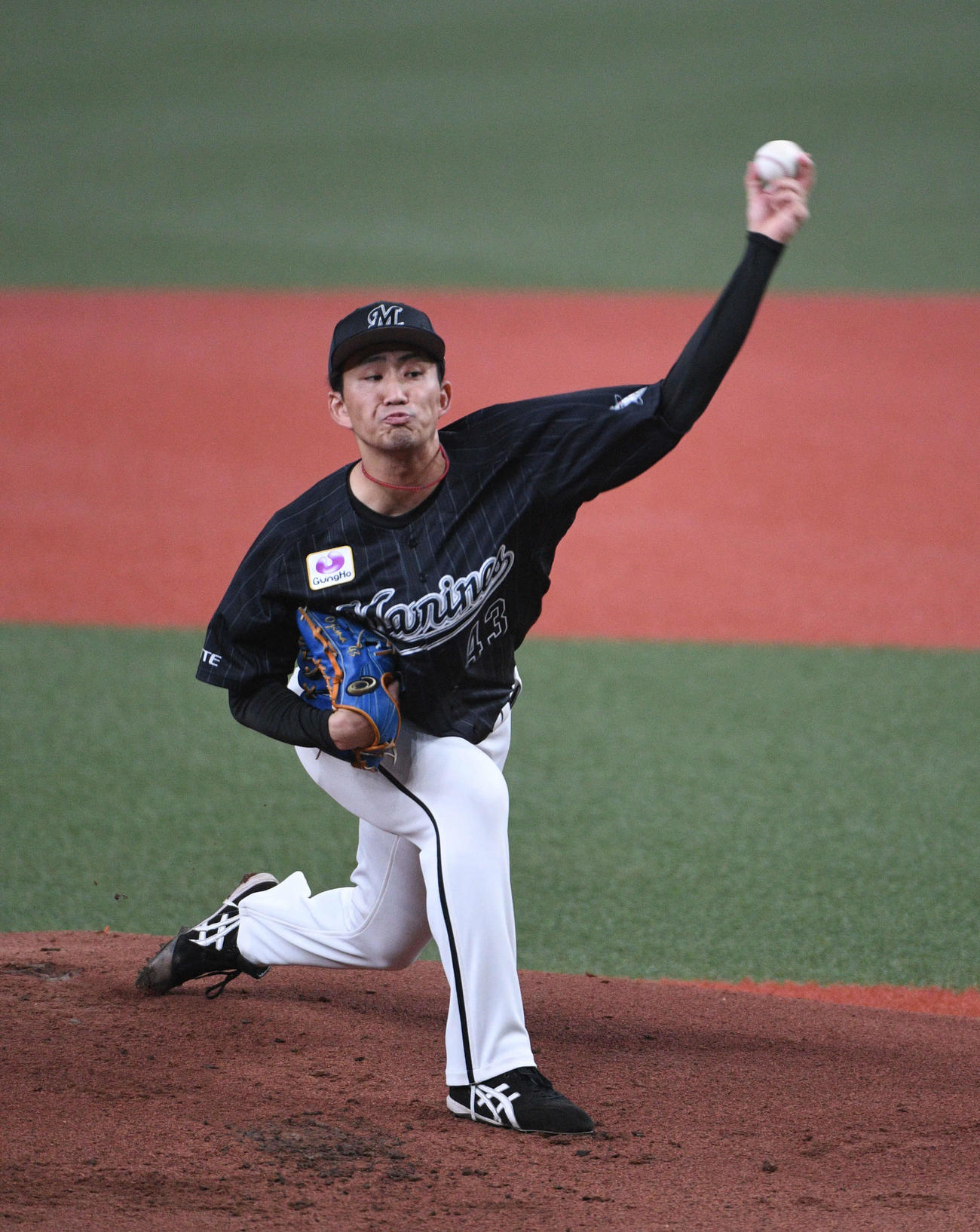 オリックス対ロッテ　ロッテ先発の小島（撮影・渦原淳）