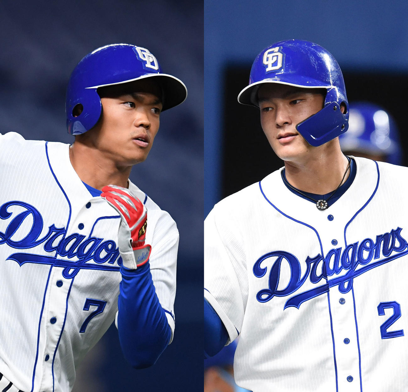 中日根尾と石川昂