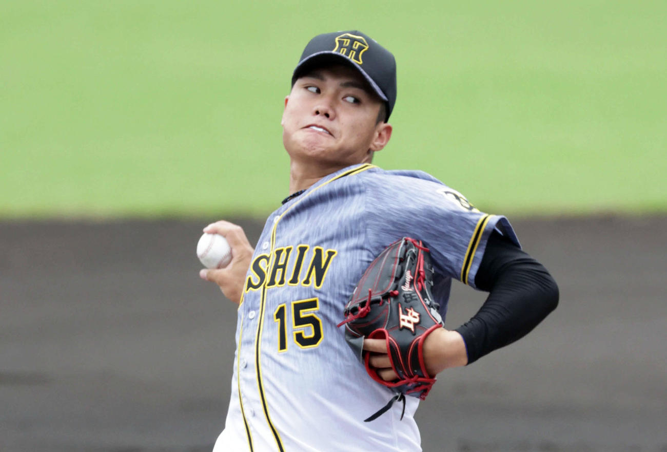 阪神西純矢（2020年7月2日撮影）
