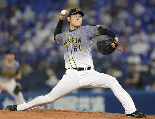 DeNA対阪神 5回裏、阪神2番手で登板する望月(撮影・前田充)