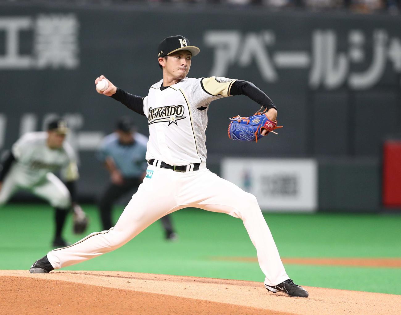 日本ハム上沢直之（2020年8月4日撮影）