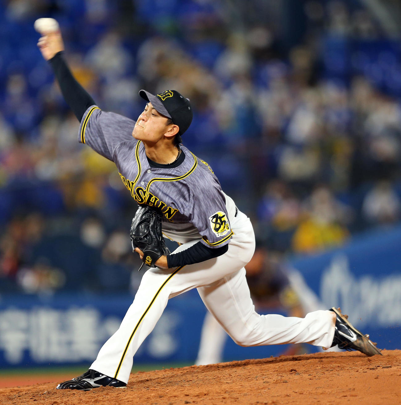 DeNA対阪神　2番手の阪神望月（撮影・大野祥一）