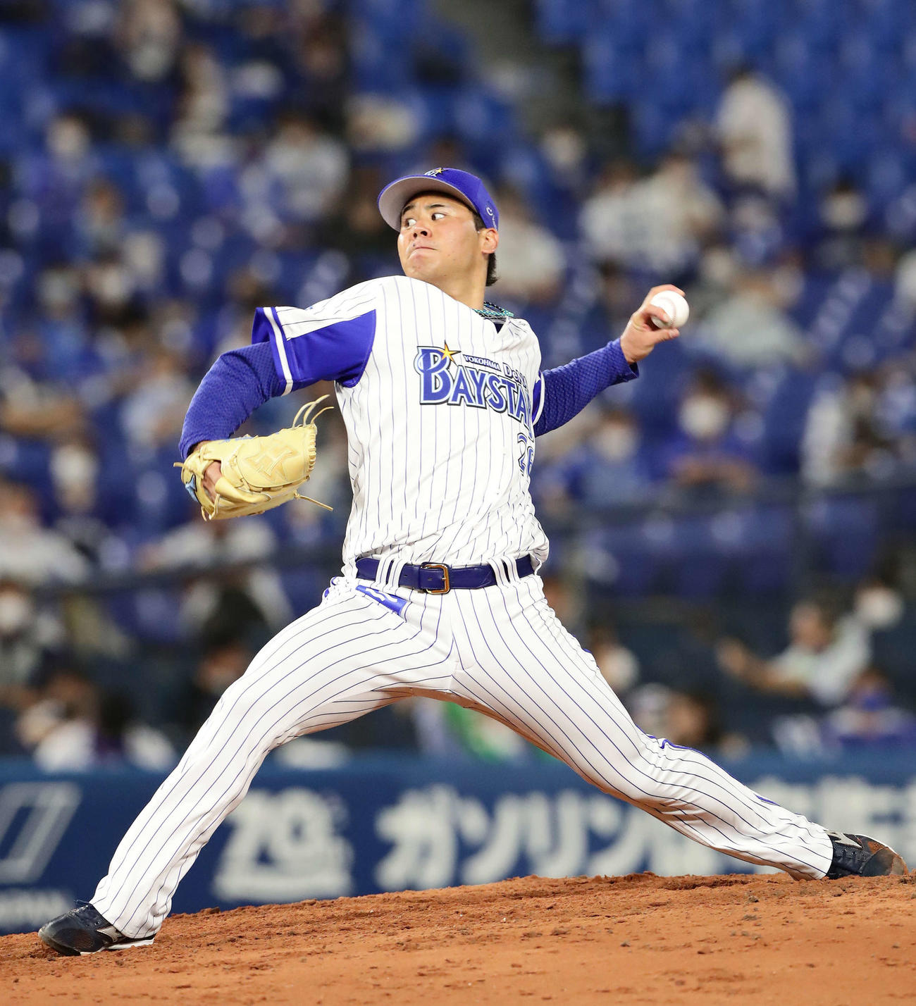 DeNA先発の浜口（2020年8月5日撮影）