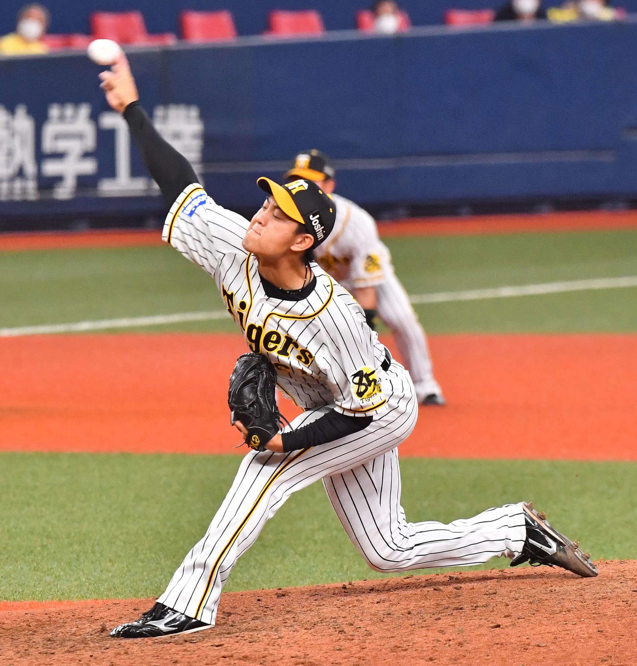 阪神対広島　阪神3番手の望月惇志（撮影・上田博志）