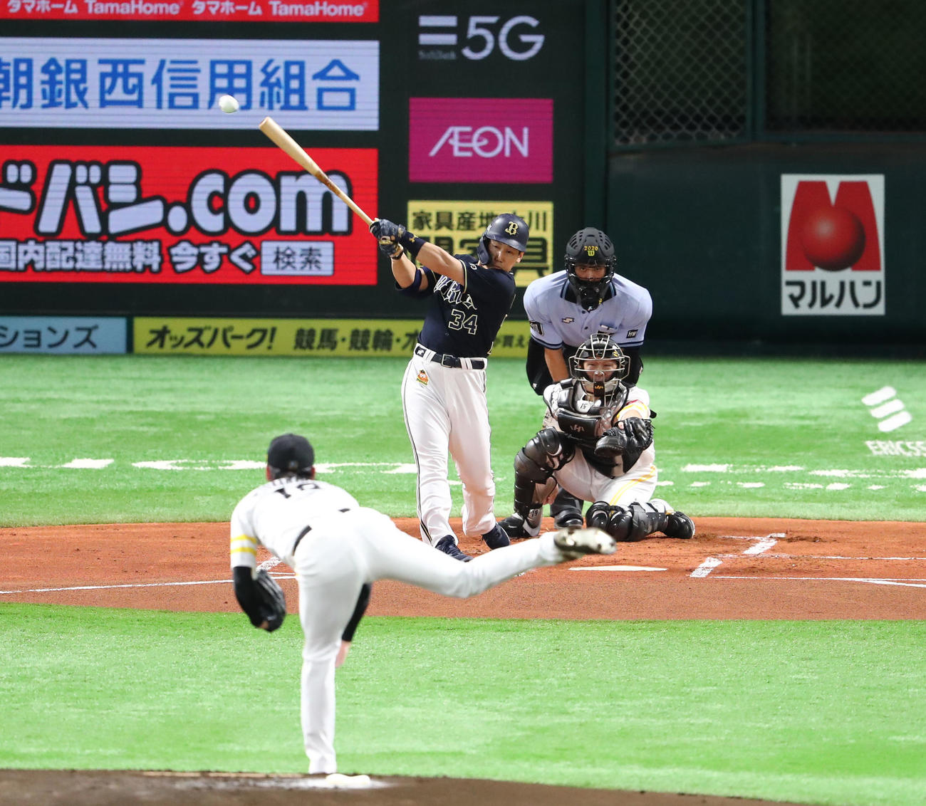 オリックス吉田正尚（2020年8月14日撮影）