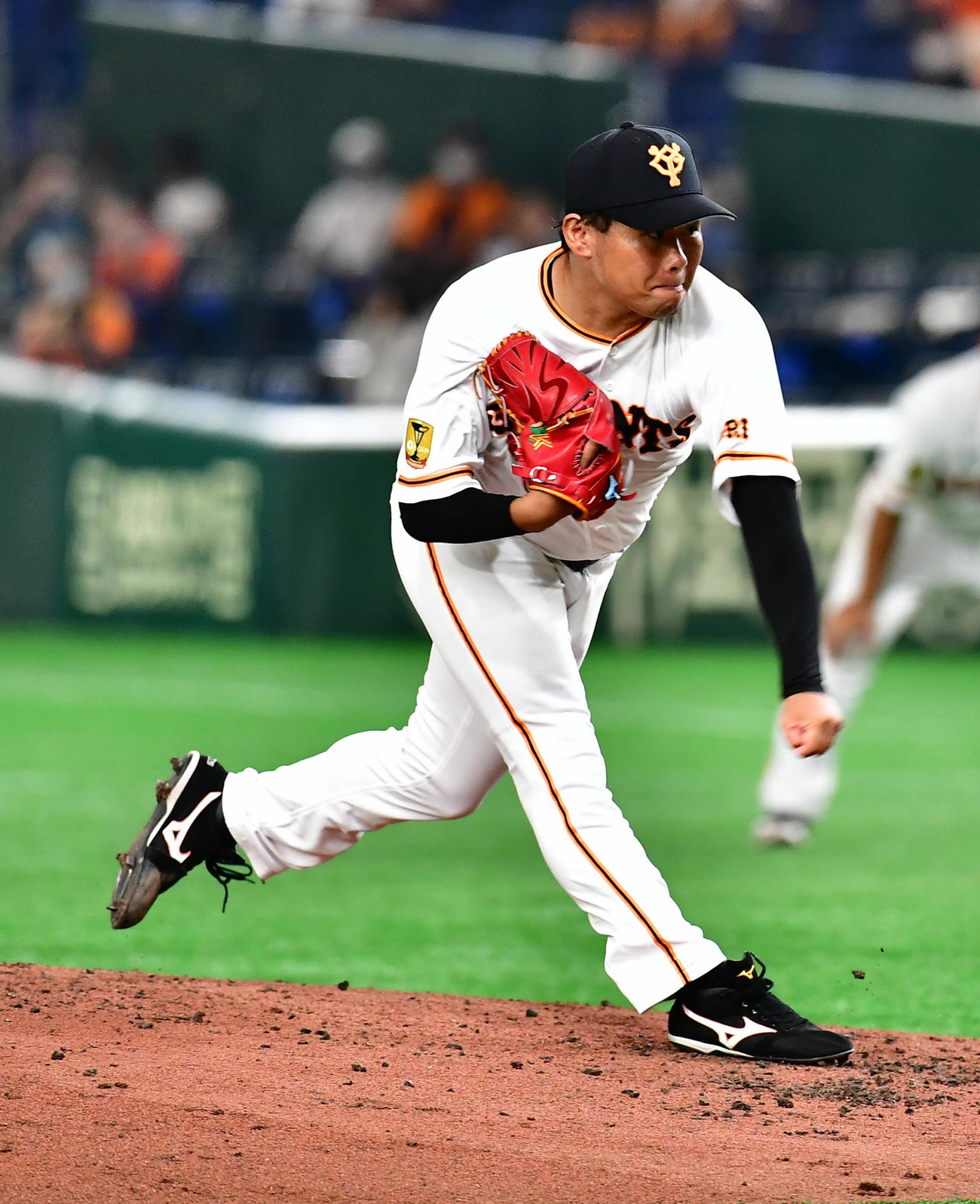 巨人対中日　巨人先発の田口（撮影・小沢裕）
