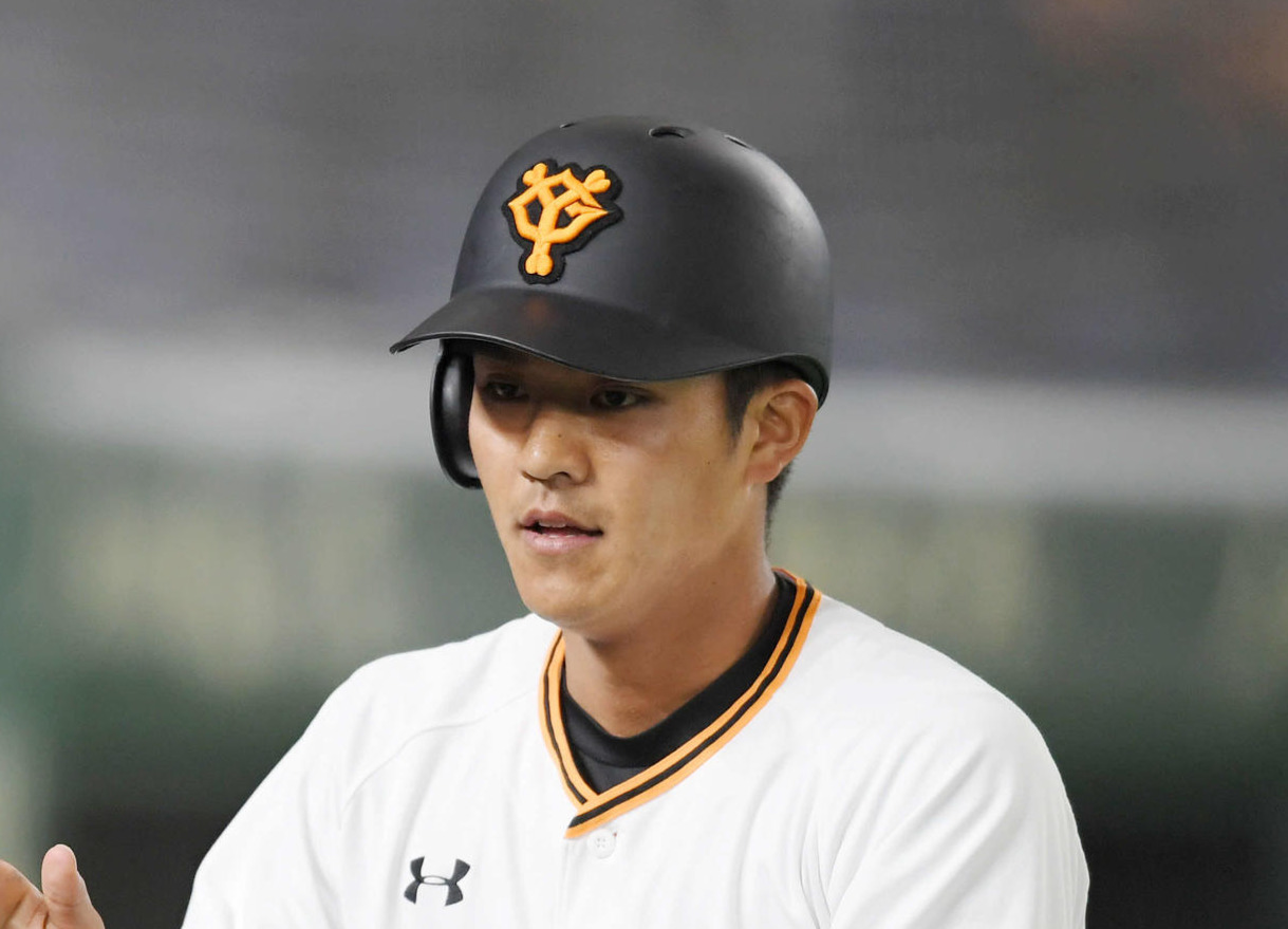 巨人田中俊太（2020年3月15日撮影）