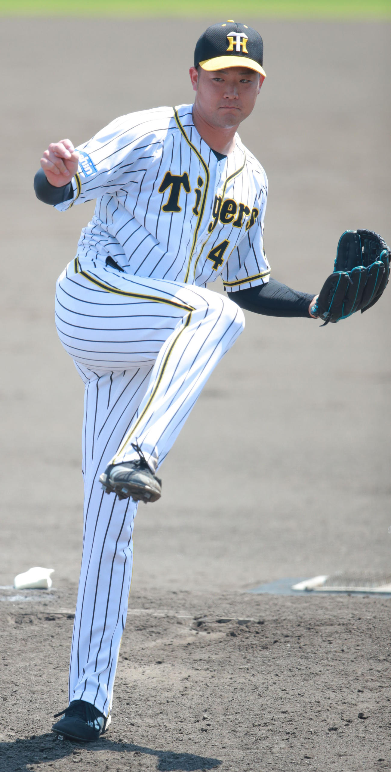 近大に登板し、自己最速をマークした阪神斎藤（代表撮影）